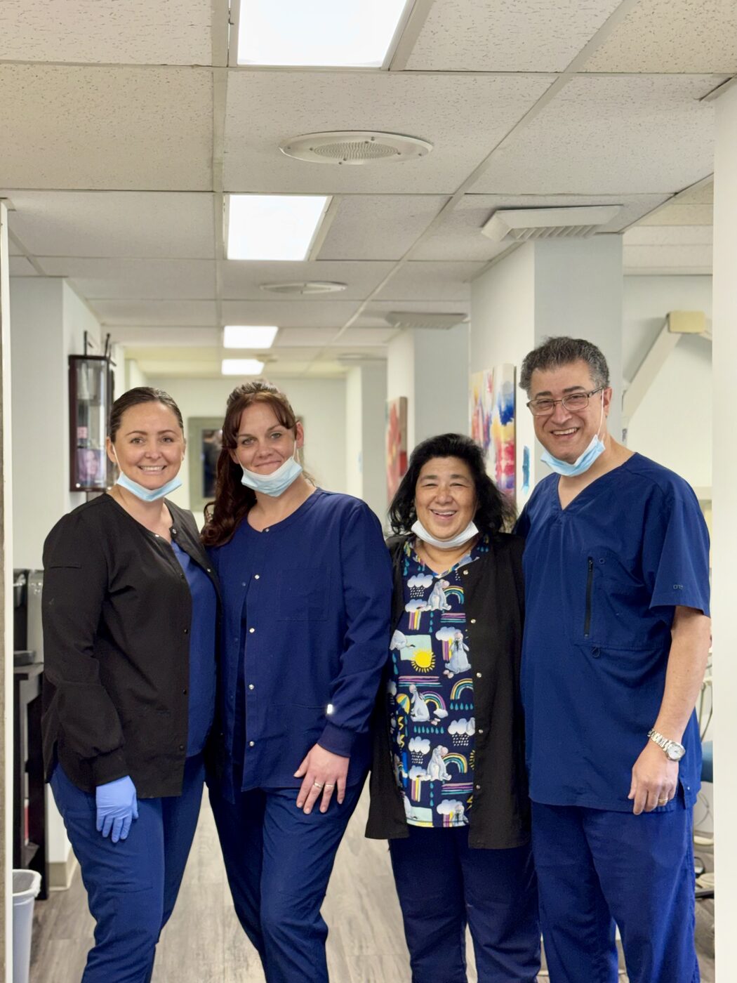 Dr. Rajabi and the team at the office