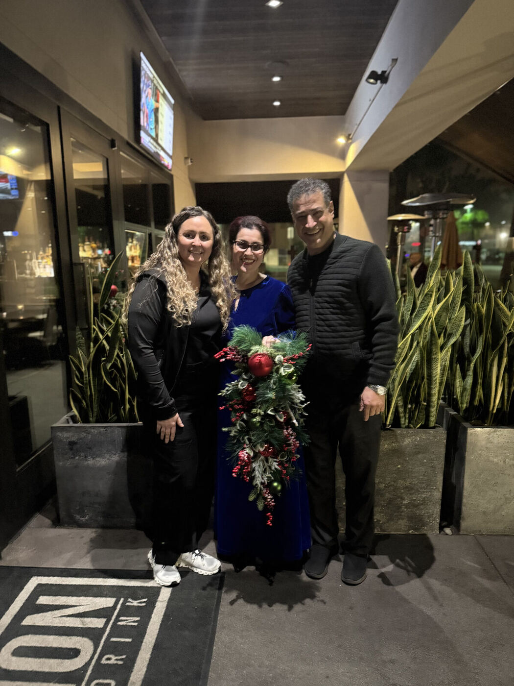 Members of our team at the holiday celebration