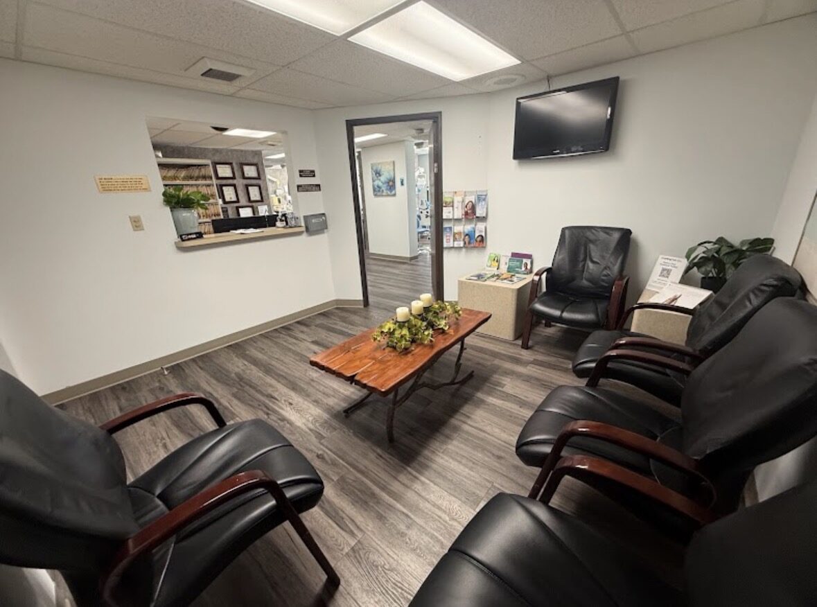 Our newly refreshed waiting room in Corona, CA